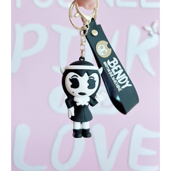 Брелок Бенди і Чорнильна Машина Ангел Аліса фігурка Alice Angel Bendy And The Ink Machine дитячий брелок на рюкзак, ключі 7 см
