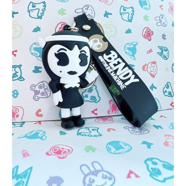 Брелок Бенди і Чорнильна Машина Ангел Аліса фігурка Alice Angel Bendy And The Ink Machine дитячий брелок на рюкзак, ключі 7 см