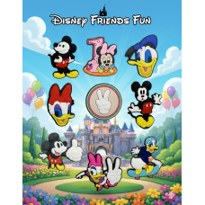 Джибітси Міккі Маус Mickey Mouse Дісней Jibbitz 9 шт аксесуари крокс прикраса