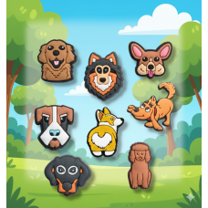 Джибітси собаки домашні тварини Dog Jibbitz 8 шт аксесуари крокс прикраса