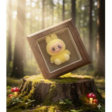 Фігурка Лабубу Labubu The Monsters монстр іграшка дитяча пухнаста жовта 4 см