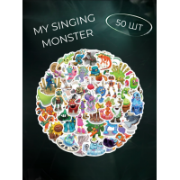 Стикеры Мои Поющие Монстры my singing monster стикерпак наклейки набор наклейок 50 шт