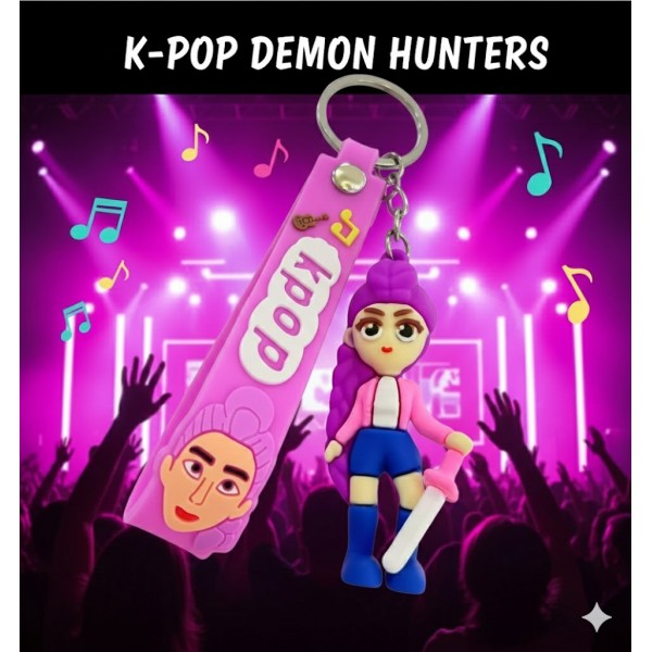 Брелок Кейпоп охотницы на демонов Rumi Руми K-Pop Demon Hunters Huntr/x детский на рюкзак, ключи игрушка 7 см