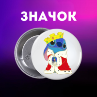 Значок Ліло і стіч Lilo &amp; Stitch на шпильці на рюкзак 44 мм 1 шт