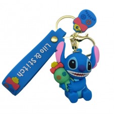 Ліло та Стіч Lilo &amp; Stitch мультяшний брелок Дісней силіконовий брелок тримач для ключів, підвіска для сумки 7см №3