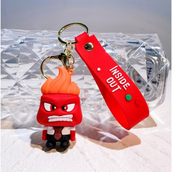 Брелок Думками навиворіт Гнів Inside Out Anger брелок на ключі, на сумку 6,7 см