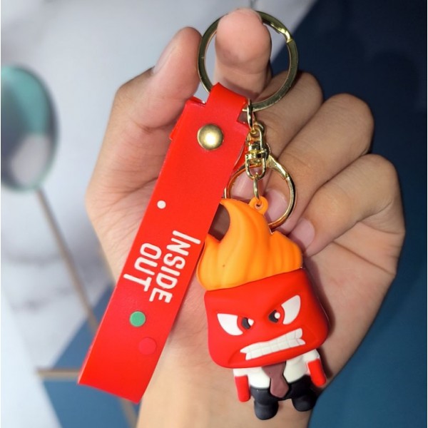 Брелок Думками навиворіт Гнів Inside Out Anger брелок на ключі, на сумку 6,7 см