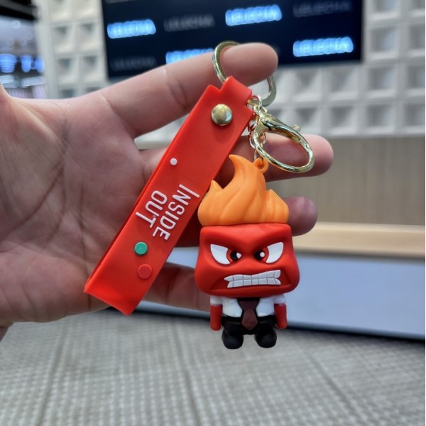 Брелок Думками навиворіт Гнів Inside Out Anger брелок на ключі, на сумку 6,7 см