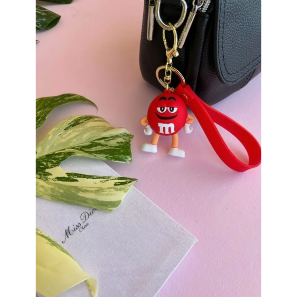 Брелок М&amp;MS шоколадне драже червоний фігурка іграшка для ключів, рюкзака, сумки 5.8 см