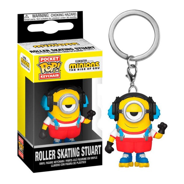 Брелок Funko POP! Minions 2: Roller Skating Stuart Поп Стюарт на роликах Міньйон Гадкий Я фігурка 4 см