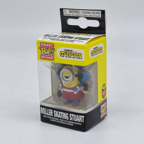 Брелок Funko POP! Minions 2: Roller Skating Stuart Поп Стюарт на роликах Міньйон Гадкий Я фігурка 4 см