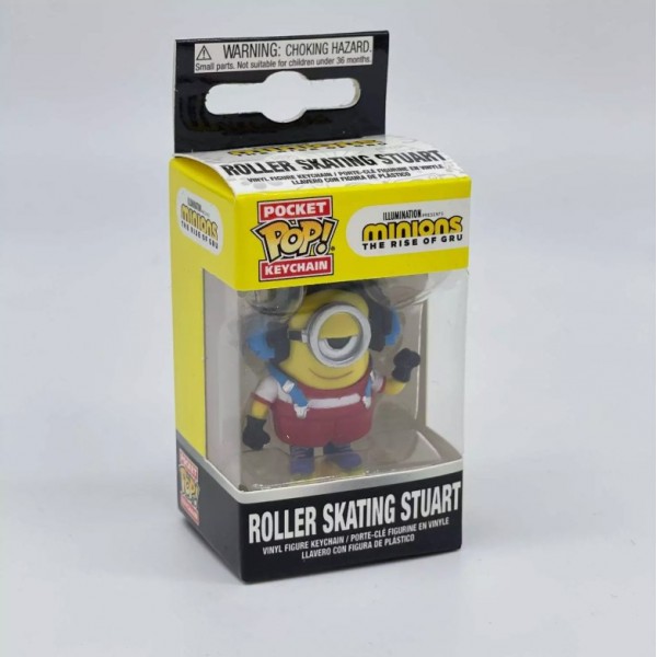 Брелок Funko POP! Minions 2: Roller Skating Stuart Поп Стюарт на роликах Міньйон Гадкий Я фігурка 4 см