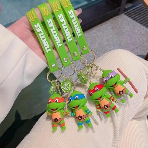 Брелок Черепашки ніндзя Мікеланджело Майки Ninja Turtles Michelangelo дитячий брелок на рюкзак, ключі 6,5 см