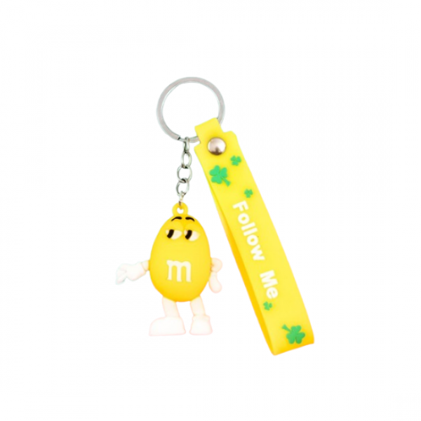 Брелок М&amp;MS шоколадне драже жовтий фігурка іграшка для ключів, рюкзака, сумки 5.6 см