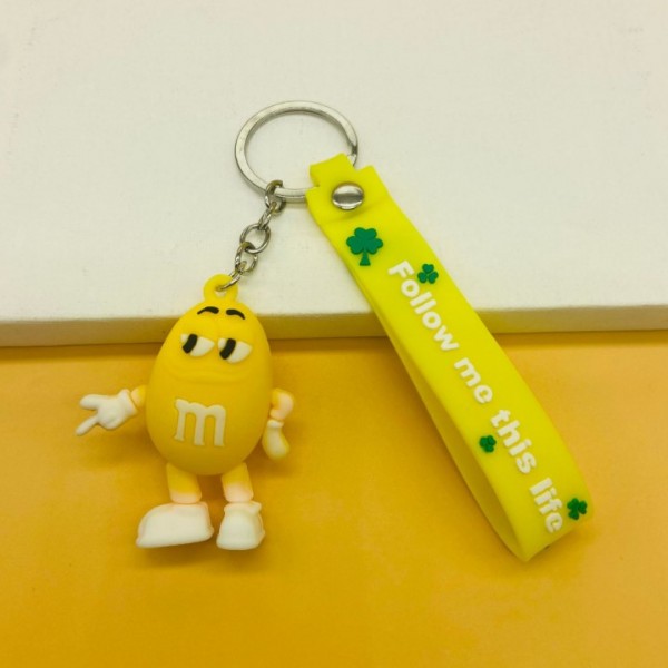 Брелок М&amp;MS шоколадне драже жовтий фігурка іграшка для ключів, рюкзака, сумки 5.6 см