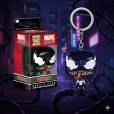 Брелок Веном Venom фігурка Pop Марвел чорний 4 см