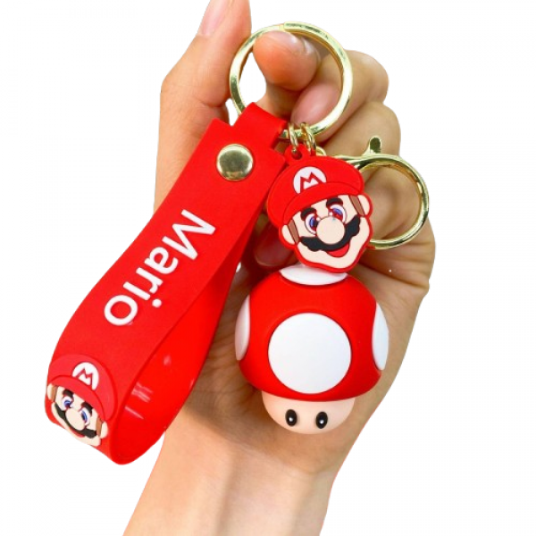 Брелок Супер Марио Super Mario Супергриб Super Mushroom Тоад Toad детский брелок на рюкзак, ключи 4,5 см