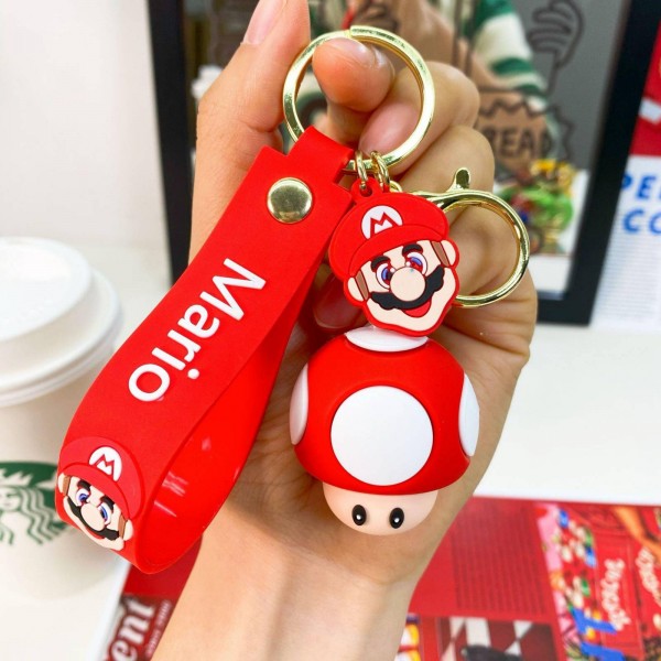 Брелок Супер Марио Super Mario Супергриб Super Mushroom Тоад Toad детский брелок на рюкзак, ключи 4,5 см