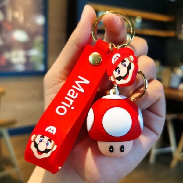 Брелок Супер Марио Super Mario Супергриб Super Mushroom Тоад Toad детский брелок на рюкзак, ключи 4,5 см