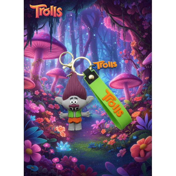Брелок Тролі Бранч Trolls Branch фігурка іграшка для ключів, рюкзака, сумки 7,5 см
