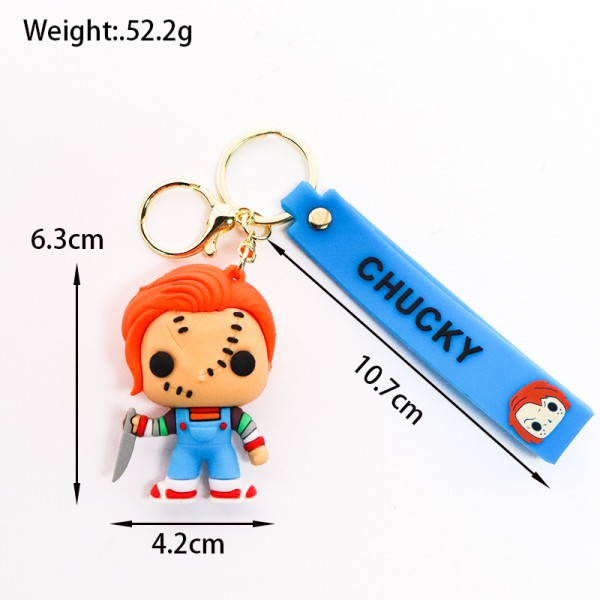 Брелок Чакі Chucky Horror Childs Play Дитяча гра фігурка іграшка для ключів, рюкзака, сумки 6,3 см