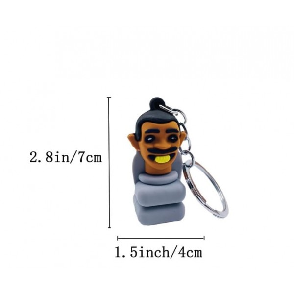 Брелок Скібіді Туалет Skibidi Toilets фігурка іграшка для ключів, рюкзака, сумки 7 см