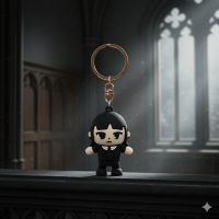 Брелок Венздей Аддамс Wednesday Addams фігурка іграшка для ключів, рюкзака, сумки 6 см