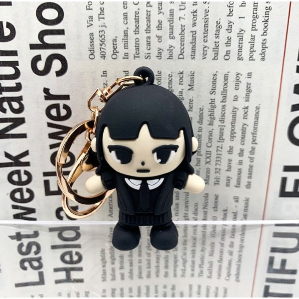 Брелок Венздей Аддамс Wednesday Addams фігурка іграшка для ключів, рюкзака, сумки 6 см
