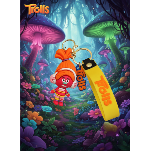 Брелок Тролі Troli DJ Suki DJ Звуки фігурка іграшка для ключів, рюкзака, сумки 7,5 см