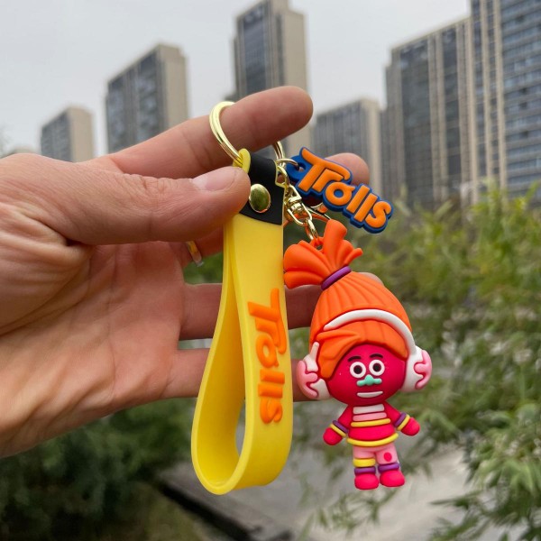 Брелок Тролі Troli DJ Suki DJ Звуки фігурка іграшка для ключів, рюкзака, сумки 7,5 см