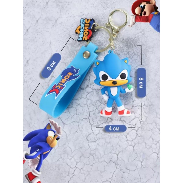 Брелок Супер Сонік Super Sonic фігурка іграшка для ключів, рюкзака, сумки 8 см