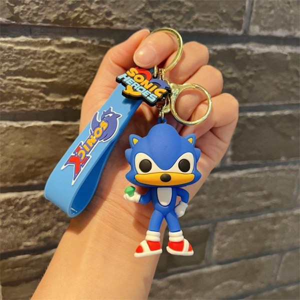 Брелок Супер Сонік Super Sonic фігурка іграшка для ключів, рюкзака, сумки 8 см