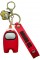 Брелок Амонг Ас Among Us на рюкзак, ключі червоний дитячий 5 см