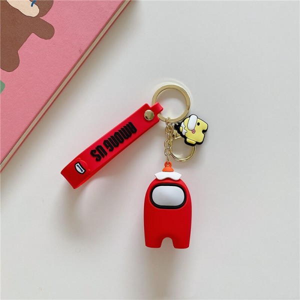 Брелок Амонг Ас Among Us на рюкзак, ключі червоний дитячий 5 см