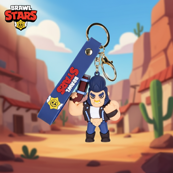 Брелок Бравл Старс Brawl Stars Bull Булл боєць фігурка іграшка для ключів, рюкзака, сумки 7 см