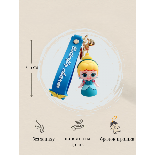 Брелок Холодне серце Disney Дісней Alice Frozen Аліса фігурка іграшка для ключів, рюкзака, сумки 6,5см