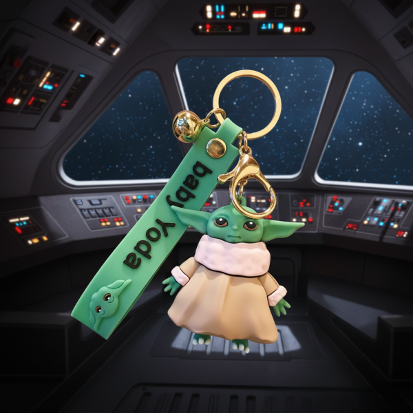 Брелок Зоряні війни мандалорець Малюк Йода Star Wars Baby Yoda на рюкзак, ключі 5 см