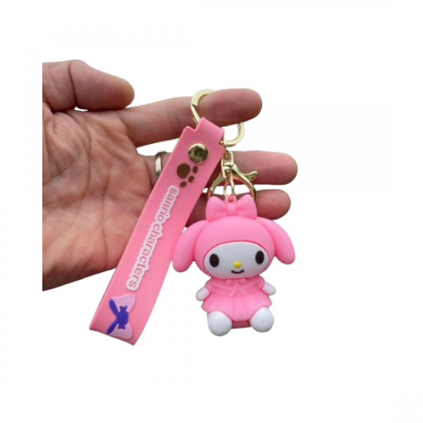 Брелок Май Мелоді Хелло Кітті My Melody Hello Kitty Привіт Кітті Санріо аніме фігурка іграшка для ключів, рюкзака, сумки 7 см