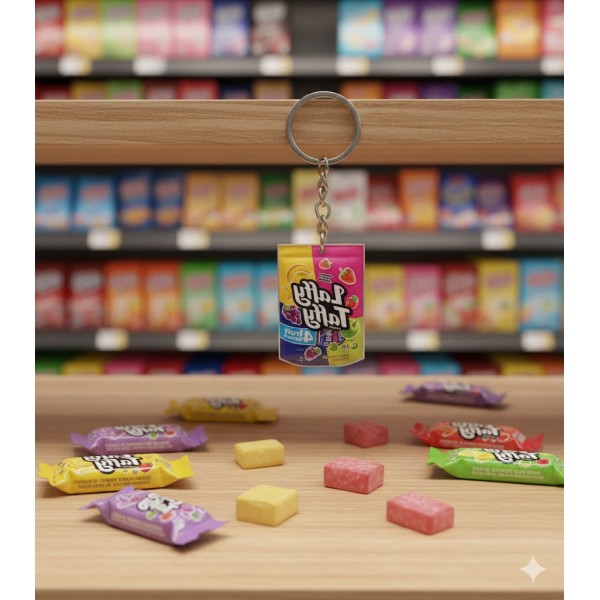 Брелок міні для ключів дитячий 2,5 см акрил їжа Laffy Taffy іграшка антистрес підвіска на ключі, на сумку