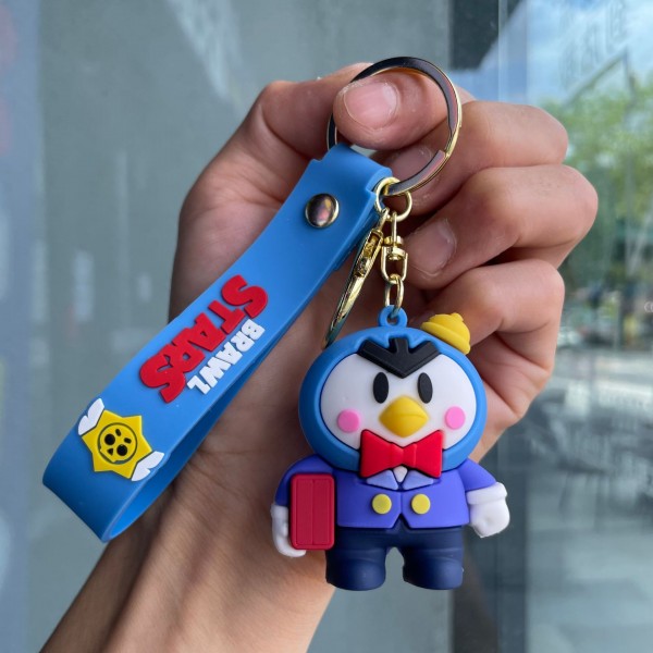 Брелок Бравл Старс Містер П. Brawl Stars на ключі, на сумку фігурка Mr. P 6 см