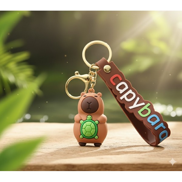 Брелок Капібара capybara на ключі, на сумку фігурка іграшка антистрес підвіска 5,5 см
