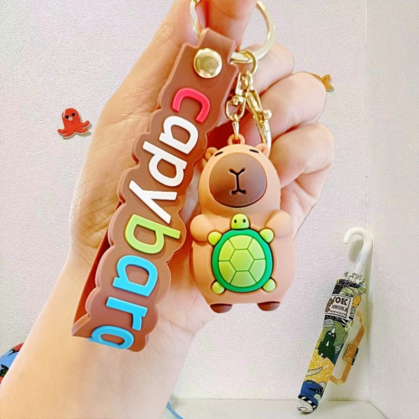 Брелок Капібара capybara на ключі, на сумку фігурка іграшка антистрес підвіска 5,5 см