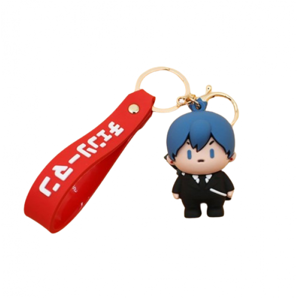 Брелок Людина-бензопила Chainsaw Man Aki Акі фігурка іграшка для ключів, рюкзака, сумки 5 см