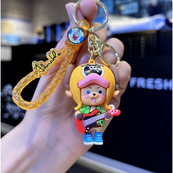 Брелок Ван піс One Piece Тоні Тоні Tony Tony дитячий брелок на рюкзак, ключі жовтий 6 см