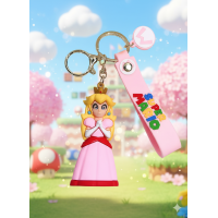 Брелок Принцеса Піч Супер Маріо Princess Peach Mario фігурка іграшка для ключів, рюкзака, сумки 6,5 см