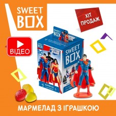 Ліга справедливості justice league Світбокс Sweet Box мармелад з іграшкою в коробочці
