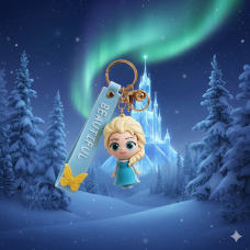 Эльза Холодное сердце Disney Elsa Frozen Дисней силиконовый брелок держатель для ключей мультяшный брелок
