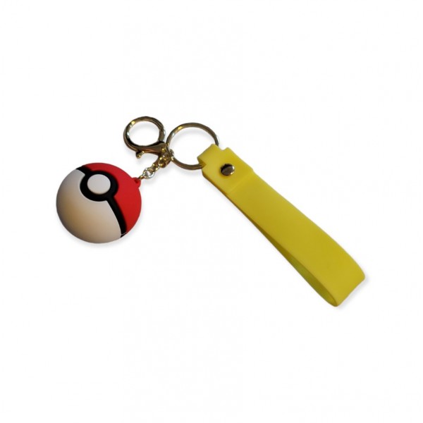 Брелок Покебол Покемон Пікачу Pokeball дитячий брелок на рюкзак, ключі 4 см