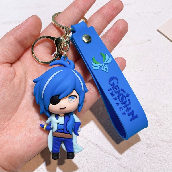 Брелок Геншин Імпакт Кейа Genshin Impact Kaeya аніме фігурка іграшка для ключів, рюкзака, сумки 7 см
