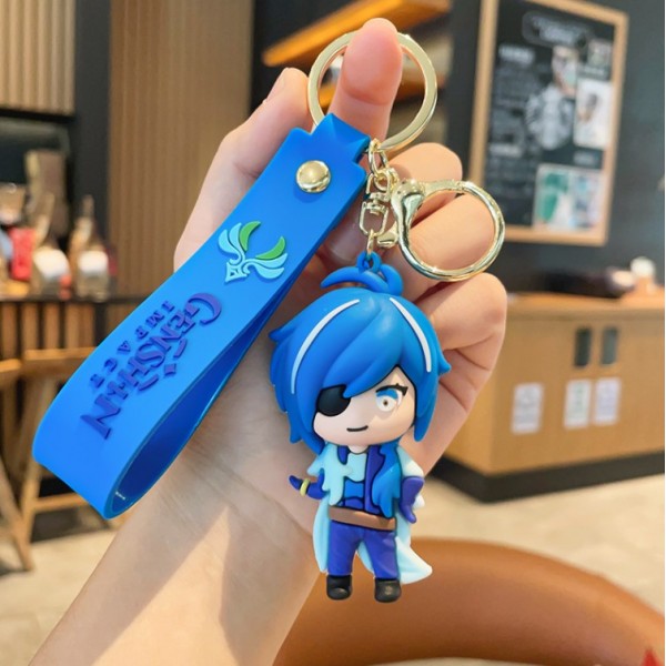 Брелок Геншин Імпакт Кейа Genshin Impact Kaeya аніме фігурка іграшка для ключів, рюкзака, сумки 7 см